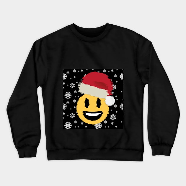 Santa Smiley Crewneck Sweatshirt by Gileart